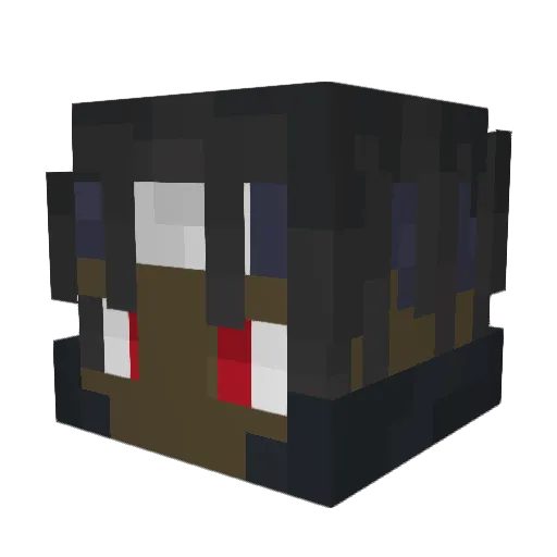 Capkan Minecraft avatar head, 3D render