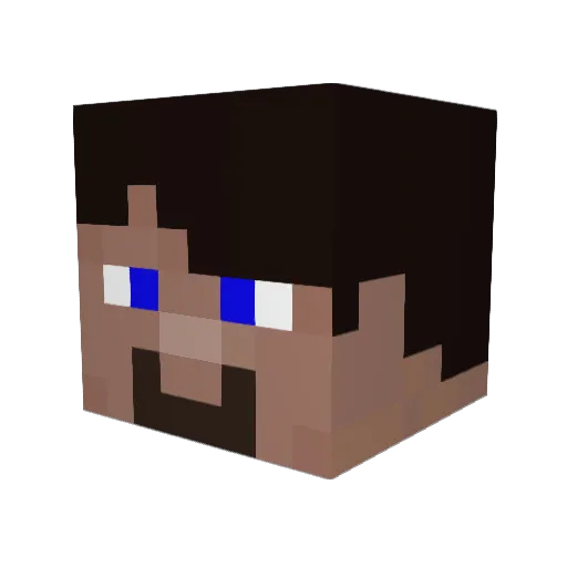 Caplad Minecraft avatar head, 3D render