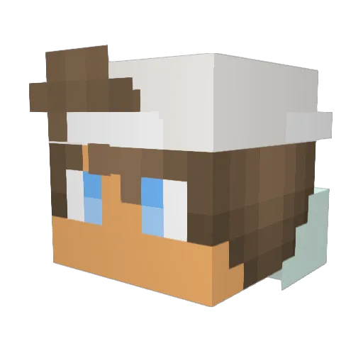 CapnCrunchz559 Minecraft avatar head, 3D render