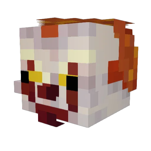 CapnK_nuckles Minecraft avatar head, 3D render