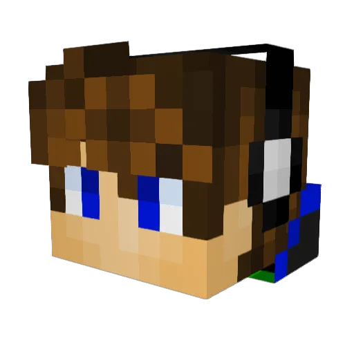 CapnKrusty Minecraft avatar head, 3D render