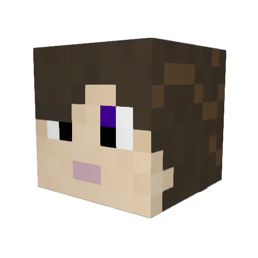 CapnLyssa Minecraft avatar head, 3D render