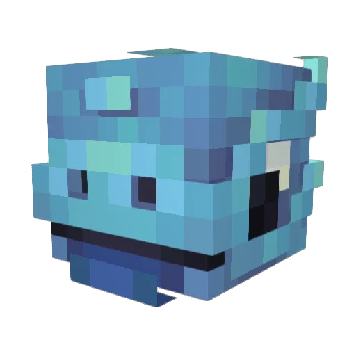 CapnMatter Minecraft avatar head, 3D render