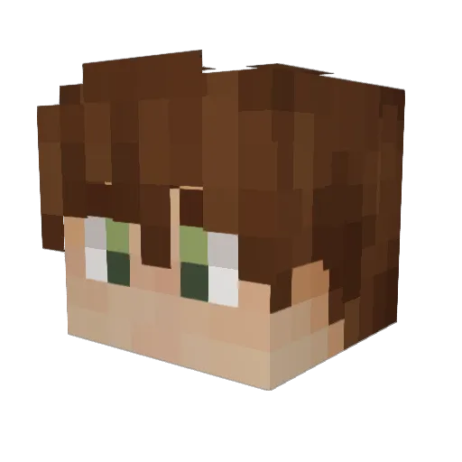 CapnPrice Minecraft avatar head, 3D render