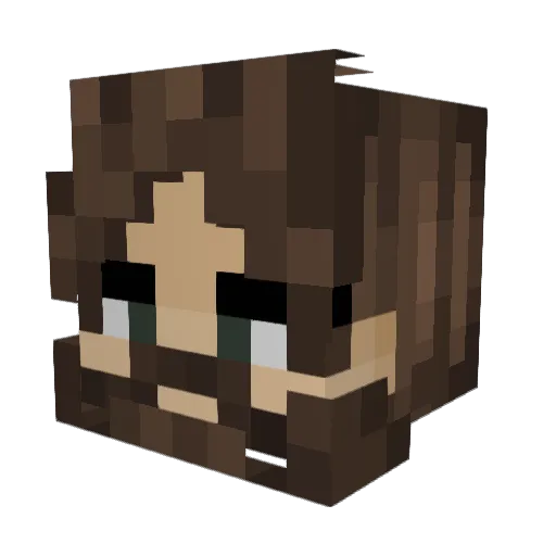 CapnPrice_18 Minecraft avatar head, 3D render