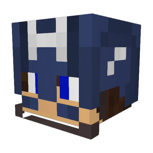 CapoPaco17 Minecraft avatar head, 3D render