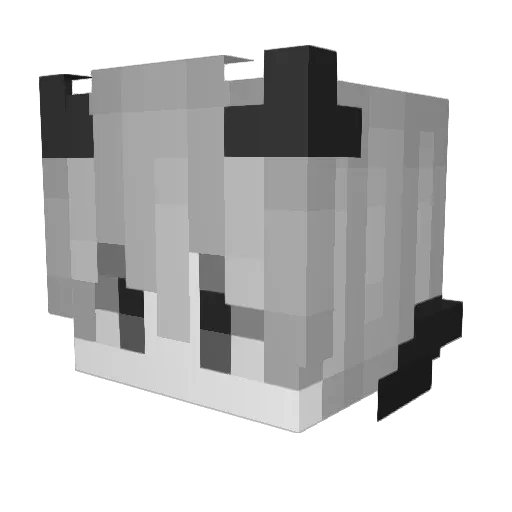 Capparo Minecraft avatar head, 3D render