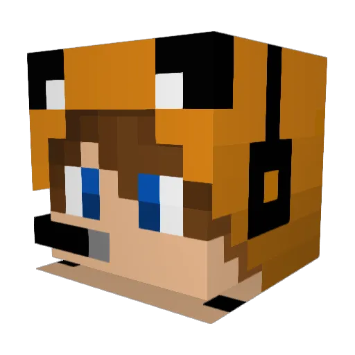 Cappe1240 Minecraft avatar head, 3D render