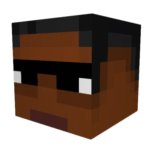 CappedTank Minecraft avatar head, 3D render