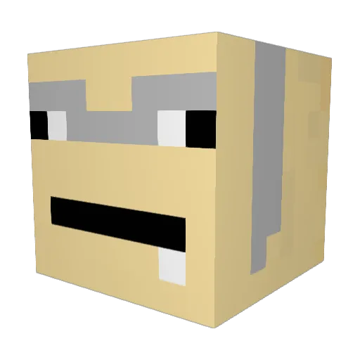 Capper69 Minecraft avatar head, 3D render