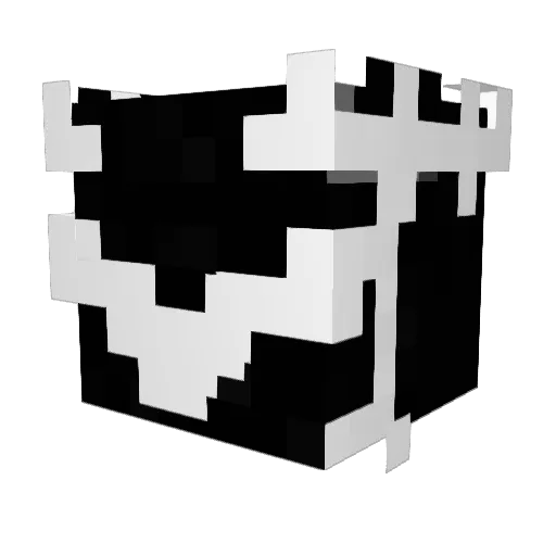 Cappiere Minecraft avatar head, 3D render