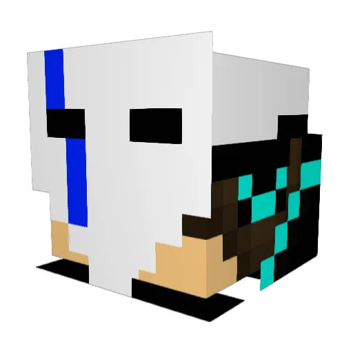 Cappill69 Minecraft avatar head, 3D render