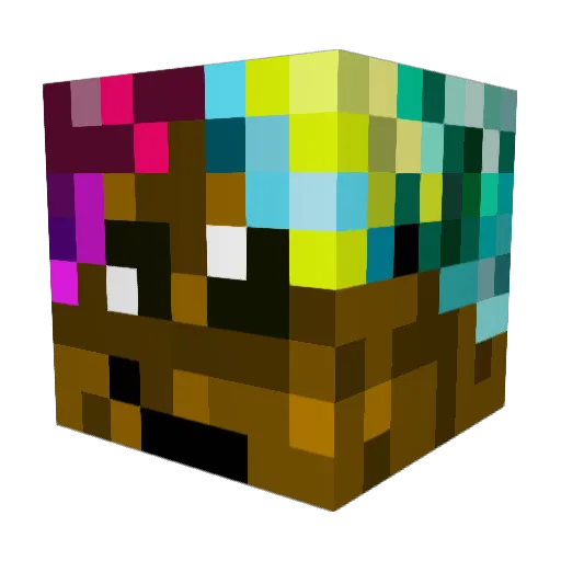 Cappoca Minecraft avatar head, 3D render