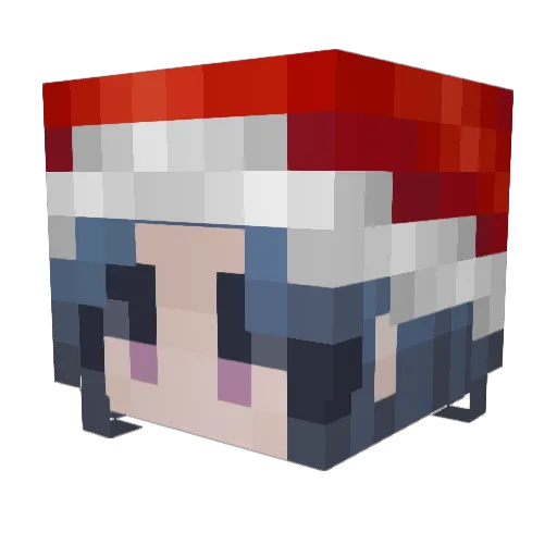 CappuccinoPrince Minecraft avatar head, 3D render