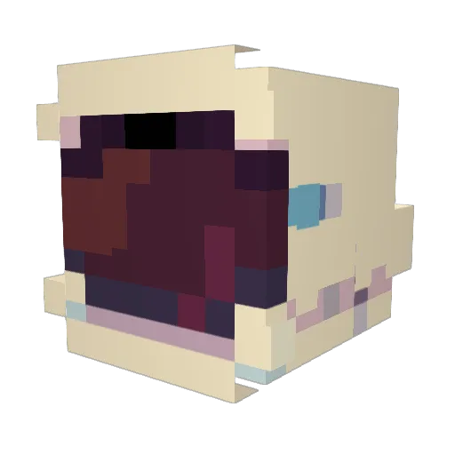 Cappybara21 Minecraft avatar head, 3D render