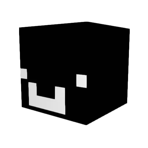 Cappyq Minecraft avatar head, 3D render