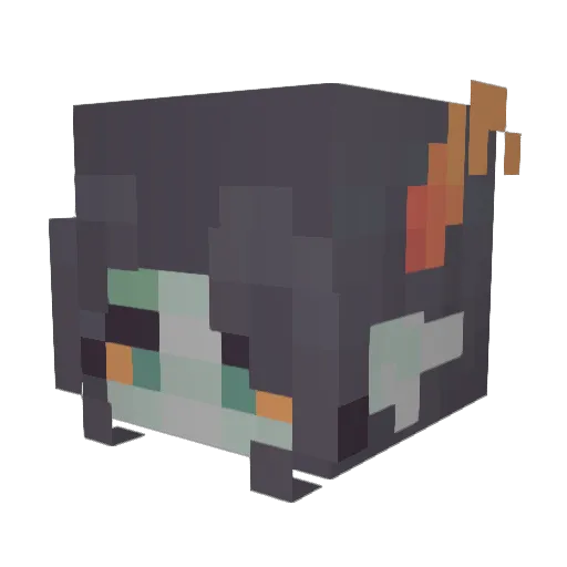Capri2 Minecraft avatar head, 3D render