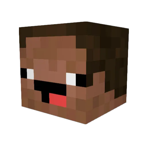 Capri_Sun_Sipper Minecraft avatar head, 3D render