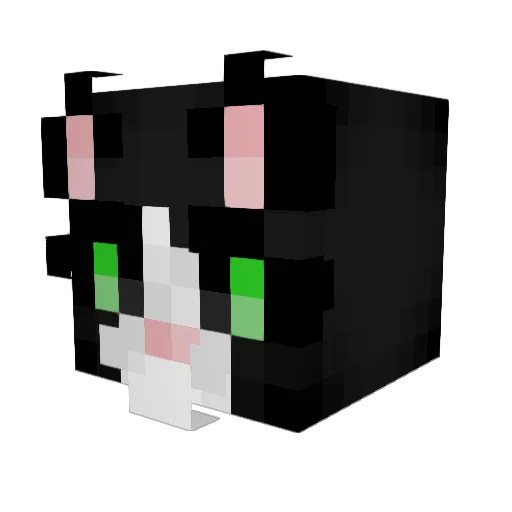 Capriators Minecraft avatar head, 3D render