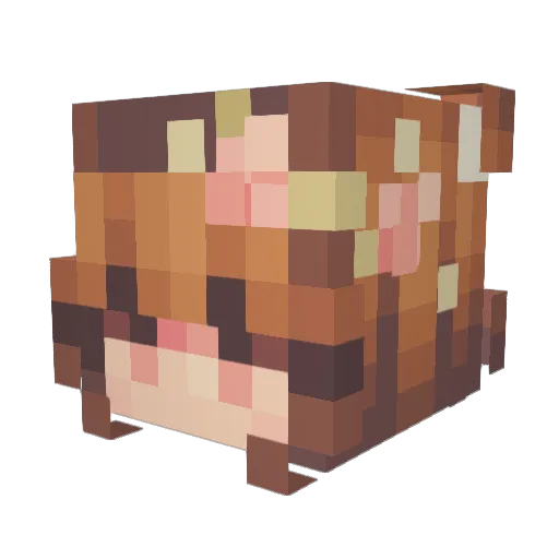 Caprice5341 Minecraft avatar head, 3D render