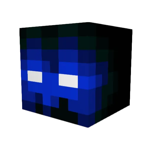CaproHD Minecraft avatar head, 3D render