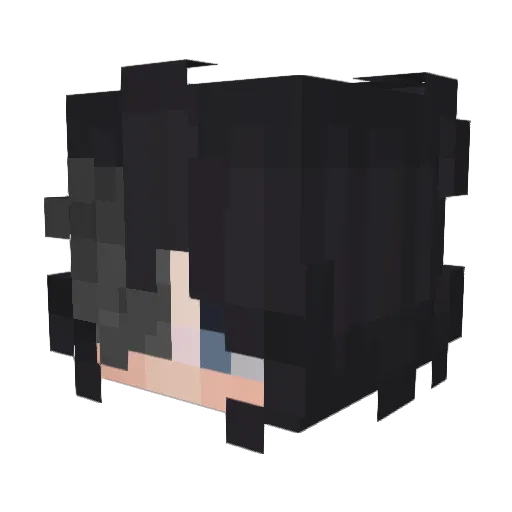 Capsoe Minecraft avatar head, 3D render