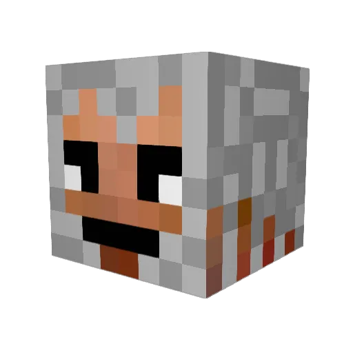 CaptAwesomeXx Minecraft avatar head, 3D render