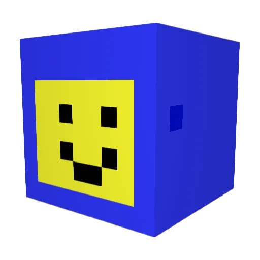 CaptAwsome Minecraft avatar head, 3D render