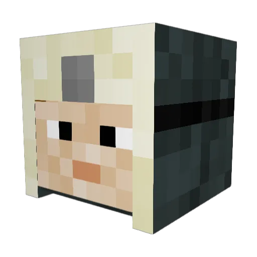 CaptCanuck18 Minecraft avatar head, 3D render