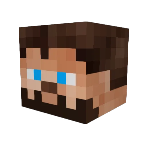 CaptDrac Minecraft avatar head, 3D render