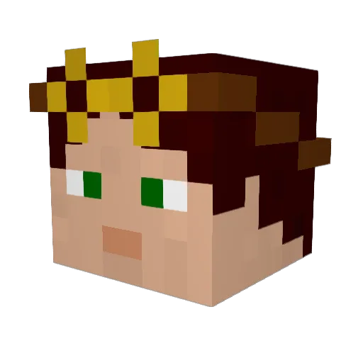 CaptDrake Minecraft avatar head, 3D render
