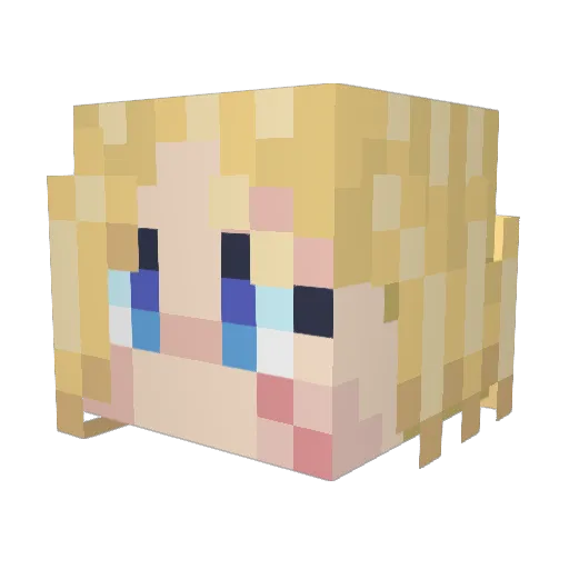 CaptEagle Minecraft avatar head, 3D render