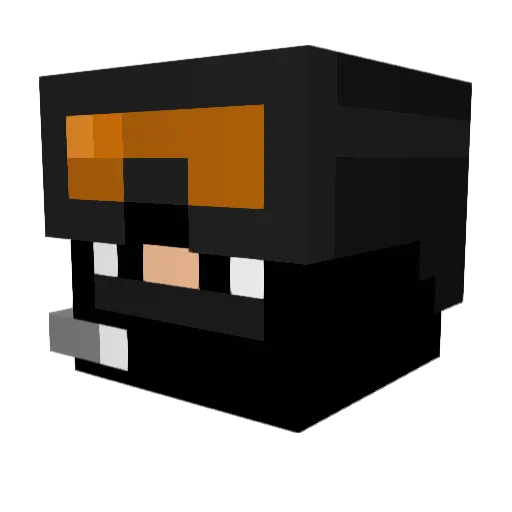 CaptEzio Minecraft avatar head, 3D render