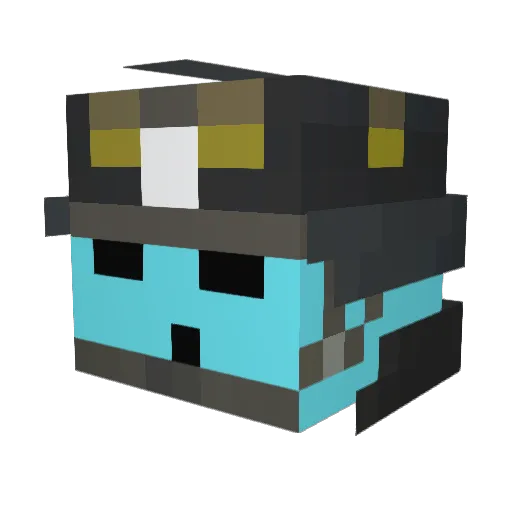 CaptFrenchfries Minecraft avatar head, 3D render
