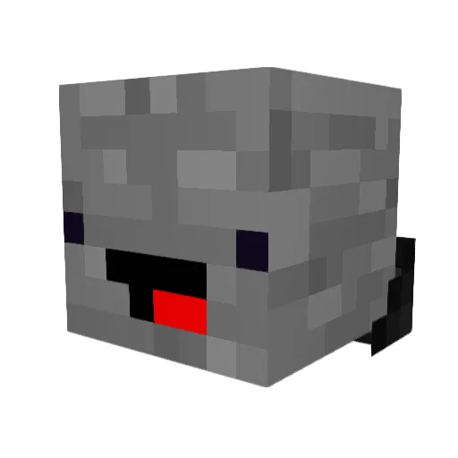 CaptHusky Minecraft avatar head, 3D render