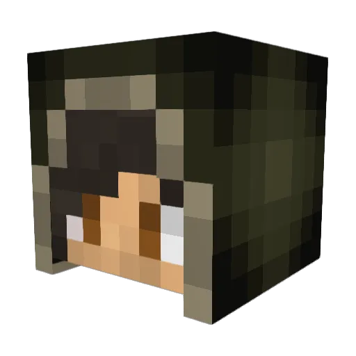 CaptJags Minecraft avatar head, 3D render