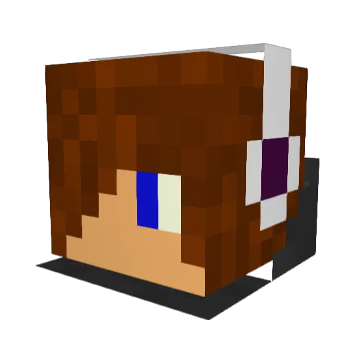 CaptKool Minecraft avatar head, 3D render