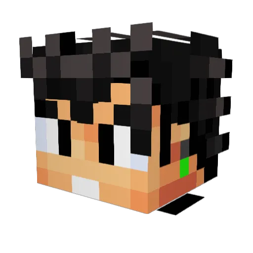 CaptMasonAC130 Minecraft avatar head, 3D render