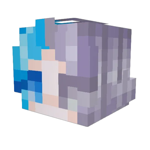 CaptSaggington Minecraft avatar head, 3D render