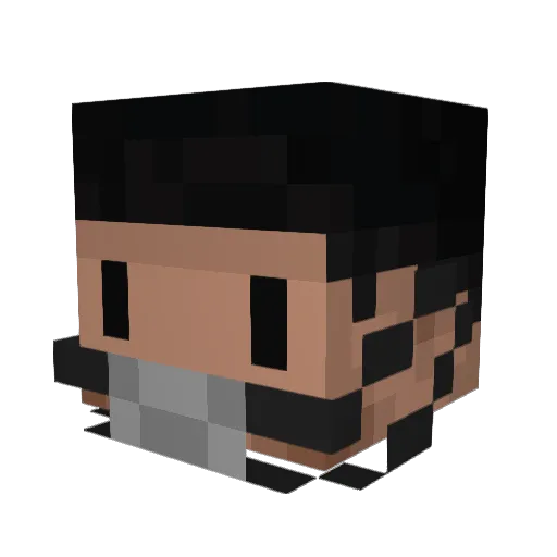 CaptSnuggles_ Minecraft avatar head, 3D render