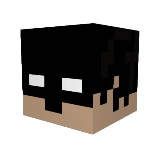 CaptSparklez716 Minecraft avatar head, 3D render