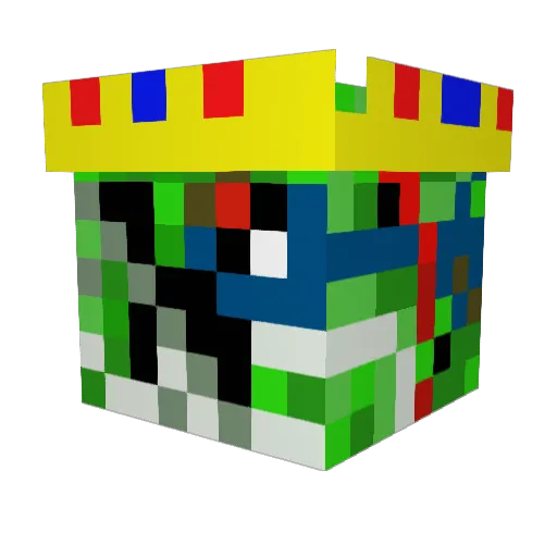 CaptVanorfind Minecraft avatar head, 3D render