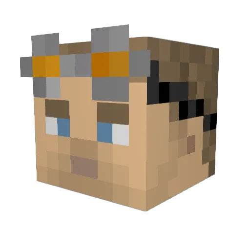 CaptW4lker Minecraft avatar head, 3D render