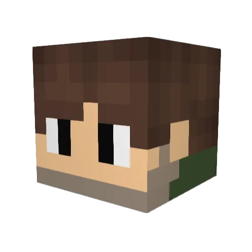 Capt_Bun Minecraft avatar head, 3D render