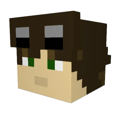 Capt_Protus Minecraft avatar head, 3D render