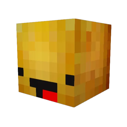Capt_Twinkie Minecraft avatar head, 3D render