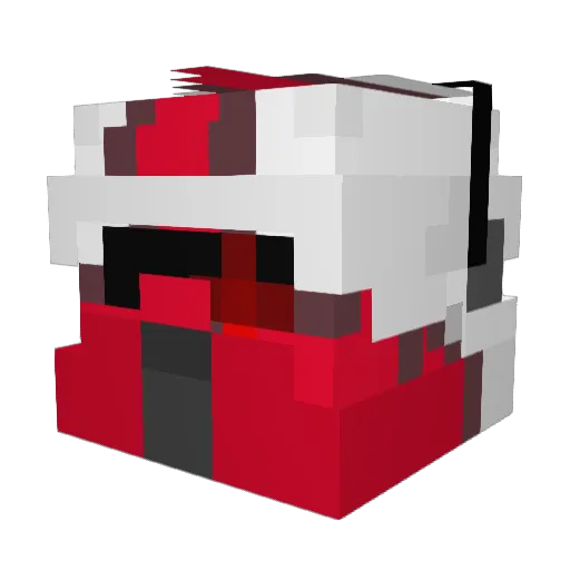 Captain4370Bones Minecraft avatar head, 3D render