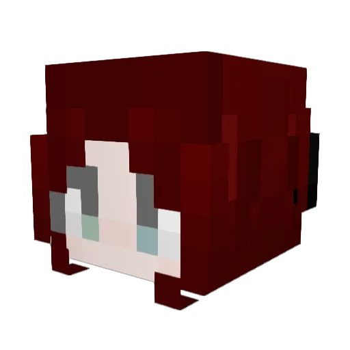 Captain5118 Minecraft avatar head, 3D render