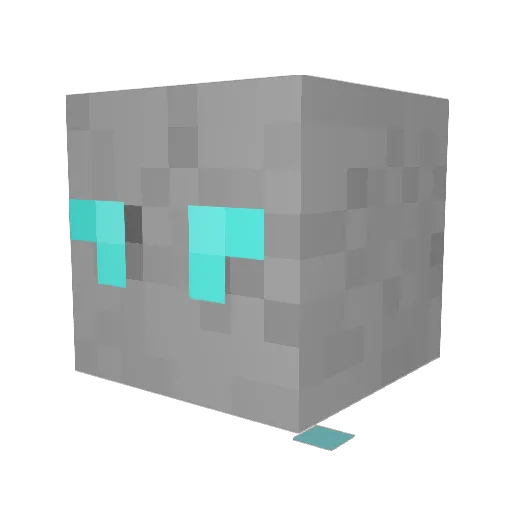 Captain724 Minecraft avatar head, 3D render