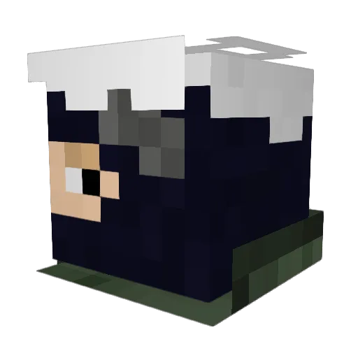 CaptainArchitect Minecraft avatar head, 3D render